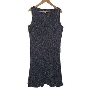 NWT Eva Mendez Gray and White Sleeveless Dress Size 16